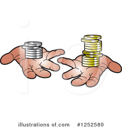 Royalty-Free (RF) Coins Clipart Illustration by Lal Perera - Stock Sample #1252580