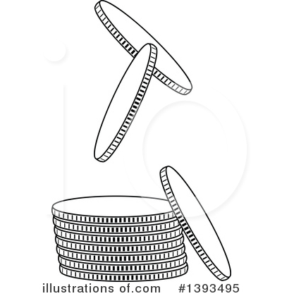Royalty-Free (RF) Coins Clipart Illustration by dero - Stock Sample #1393495