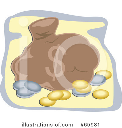 Royalty-Free (RF) Coins Clipart Illustration by Prawny - Stock Sample #65981