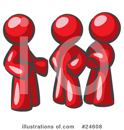 Royalty-Free (RF) Colleagues Clipart Illustration by Leo Blanchette - Stock Sample #24608