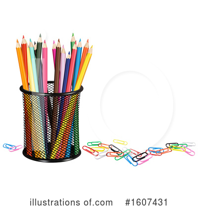 Colored Pencils Clipart #1607431 by dero