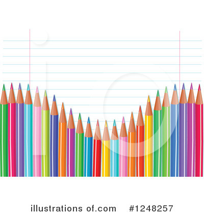 Royalty-Free (RF) Colored Pencils Clipart Illustration by Pushkin - Stock Sample #1248257
