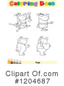 Coloring Book Page Clipart #1204687 by Hit Toon