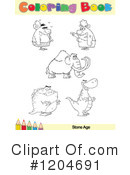 Coloring Book Page Clipart #1204691 by Hit Toon