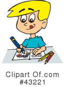 Coloring Clipart #43221 by Dennis Holmes Designs