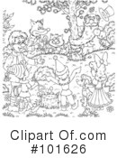 Coloring Page Clipart #101626 by Alex Bannykh