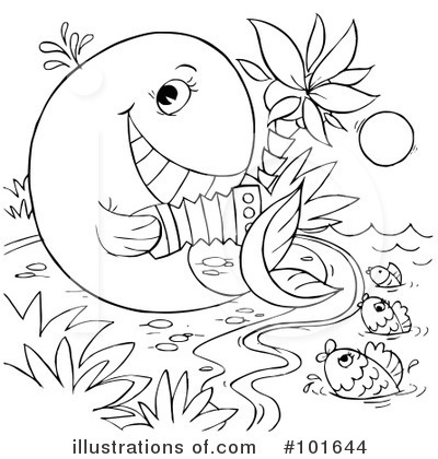 Royalty-Free (RF) Coloring Page Clipart Illustration by Alex Bannykh - Stock Sample #101644