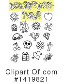 Coloring Page Clipart #1419821 by Prawny