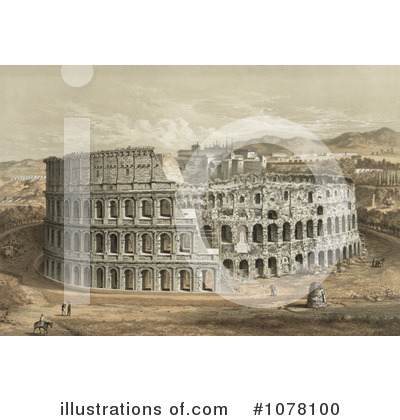 Colosseum Clipart #1078100 by JVPD