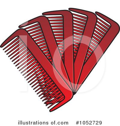 Royalty-Free (RF) Combs Clipart Illustration by Lal Perera - Stock Sample #1052729