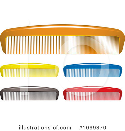 Royalty-Free (RF) Combs Clipart Illustration by michaeltravers - Stock Sample #1069870