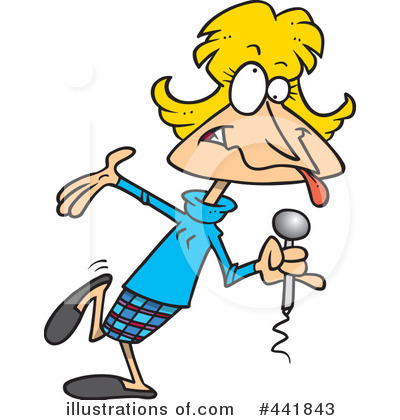 Royalty-Free (RF) Comedian Clipart Illustration by toonaday - Stock Sample #441843