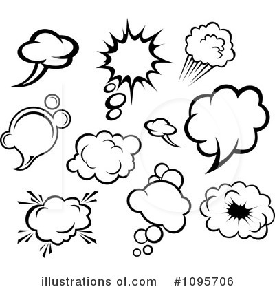 Sound Balloons Clipart #1095706 by Vector Tradition SM
