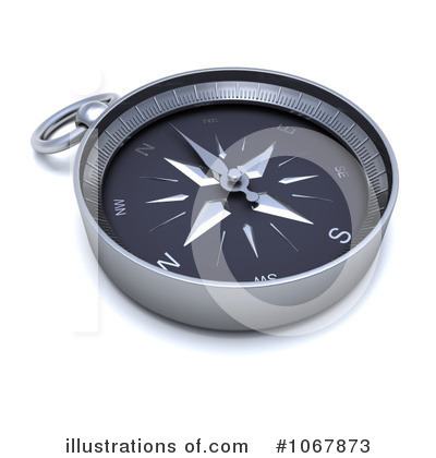 Royalty-Free (RF) Compass Clipart Illustration by KJ Pargeter - Stock Sample #1067873