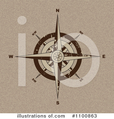 Royalty-Free (RF) Compass Clipart Illustration by michaeltravers - Stock Sample #1100863