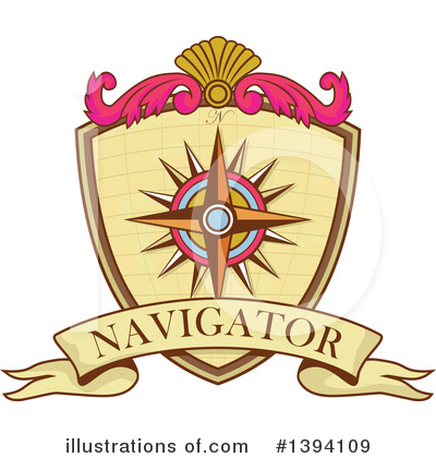 Royalty-Free (RF) Compass Clipart Illustration by patrimonio - Stock Sample #1394109