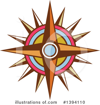Royalty-Free (RF) Compass Clipart Illustration by patrimonio - Stock Sample #1394110