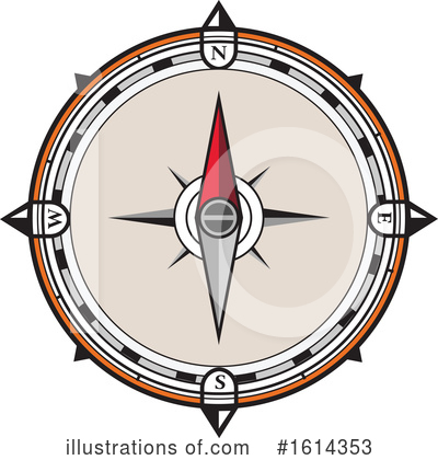 Royalty-Free (RF) Compass Clipart Illustration by patrimonio - Stock Sample #1614353