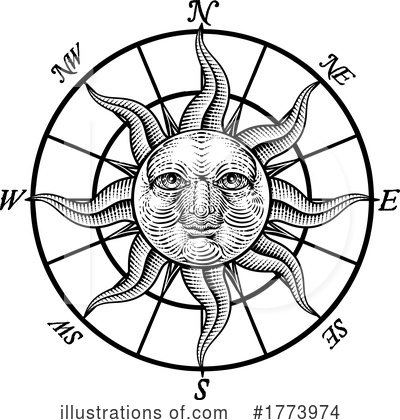 Royalty-Free (RF) Compass Clipart Illustration by AtStockIllustration - Stock Sample #1773974