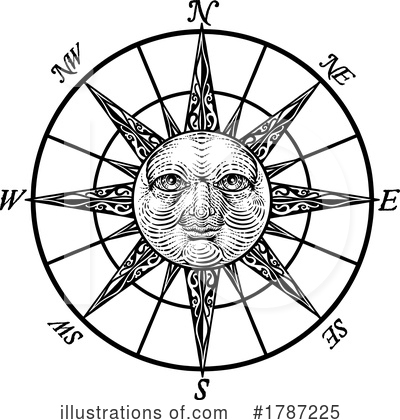 Royalty-Free (RF) Compass Clipart Illustration by AtStockIllustration - Stock Sample #1787225