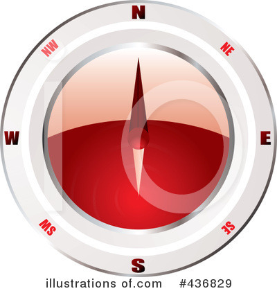 Royalty-Free (RF) Compass Clipart Illustration by michaeltravers - Stock Sample #436829
