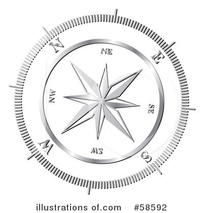 Compass Clipart #58592 by MilsiArt