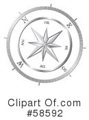Compass Clipart #58592 by MilsiArt