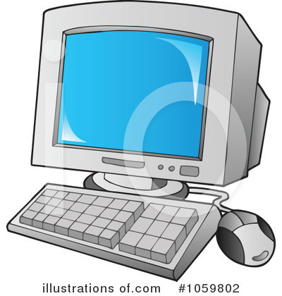 Royalty-Free (RF) Computer Clipart Illustration by visekart - Stock Sample #1059802
