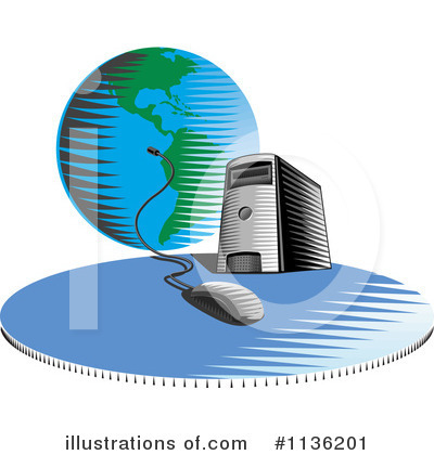 Royalty-Free (RF) Computer Clipart Illustration by patrimonio - Stock Sample #1136201