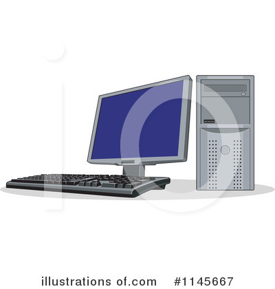 Royalty-Free (RF) Computer Clipart Illustration by patrimonio - Stock Sample #1145667