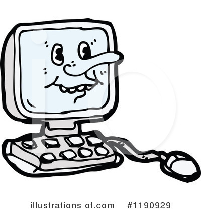 Royalty-Free (RF) Computer Clipart Illustration by lineartestpilot - Stock Sample #1190929
