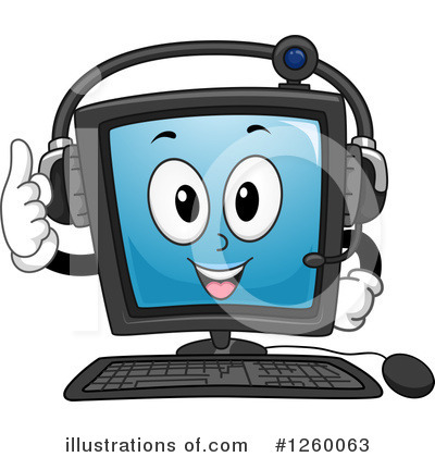 Desktop Computer Clipart #1260063 by BNP Design Studio