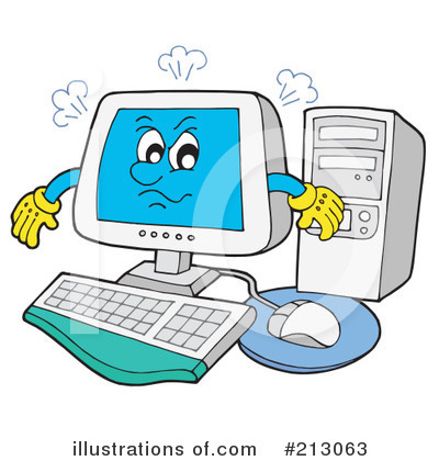 Royalty-Free (RF) Computer Clipart Illustration by visekart - Stock Sample #213063