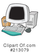 Computer Clipart #213079 by visekart