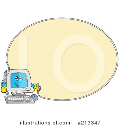 Royalty-Free (RF) Computer Clipart Illustration by visekart - Stock Sample #213347