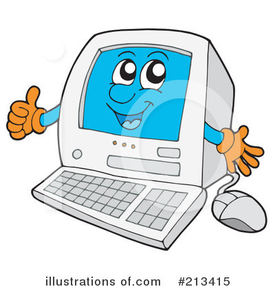 Royalty-Free (RF) Computer Clipart Illustration by visekart - Stock Sample #213415