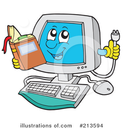 Royalty-Free (RF) Computer Clipart Illustration by visekart - Stock Sample #213594