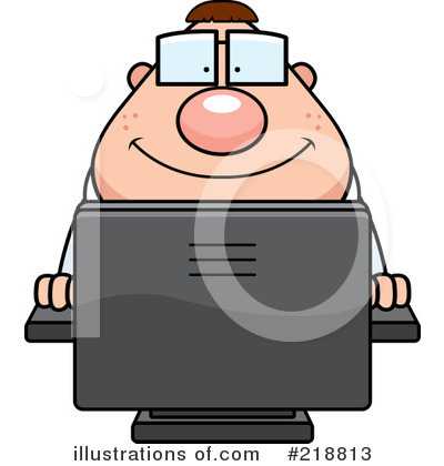 Computer Nerd Clipart #218813 by Cory Thoman