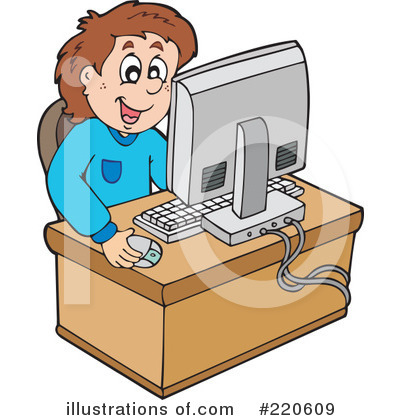Royalty-Free (RF) Computer Clipart Illustration by visekart - Stock Sample #220609