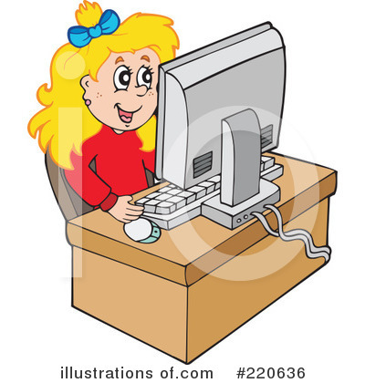Royalty-Free (RF) Computer Clipart Illustration by visekart - Stock Sample #220636