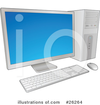 Royalty-Free (RF) Computer Clipart Illustration by beboy - Stock Sample #26264