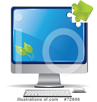 Royalty-Free (RF) Computer Clipart Illustration by Eugene - Stock Sample #72806