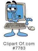Computer Clipart #7783 by Mascot Junction