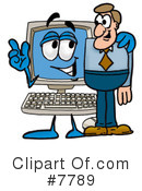 Computer Clipart #7789 by Mascot Junction