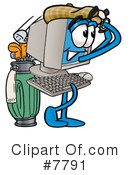 Computer Clipart #7791 by Mascot Junction