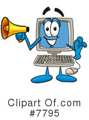 Computer Clipart #7795 by Mascot Junction