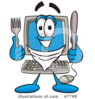 Royalty-Free (RF) Computer Clipart Illustration by Mascot Junction - Stock Sample #7798