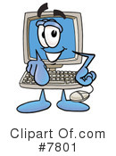 Computer Clipart #7801 by Mascot Junction