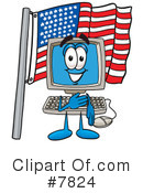 Computer Clipart #7824 by Mascot Junction