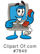 Computer Clipart #7849 by Mascot Junction